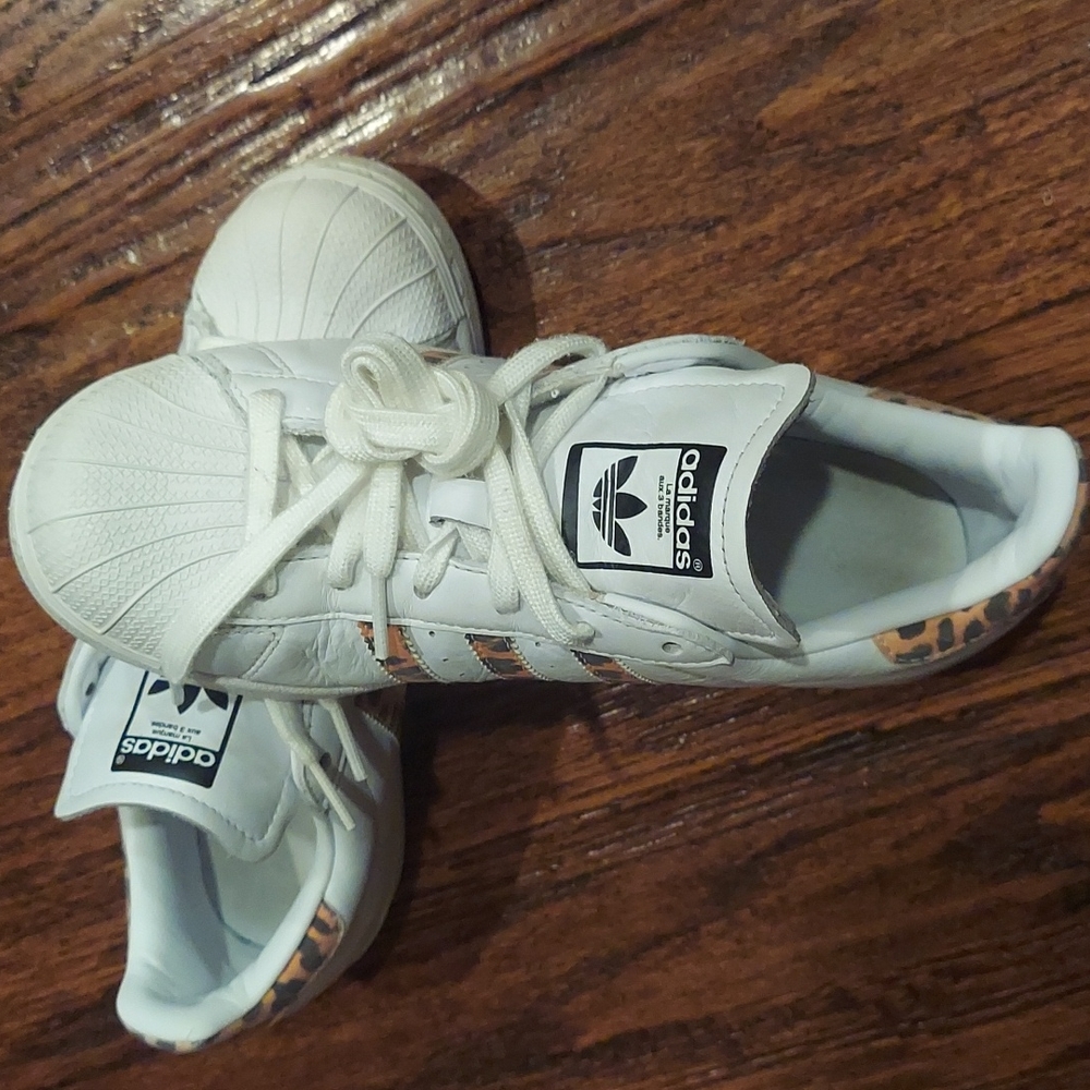 Adidas Superstar Sneakers 3 bands Leopard